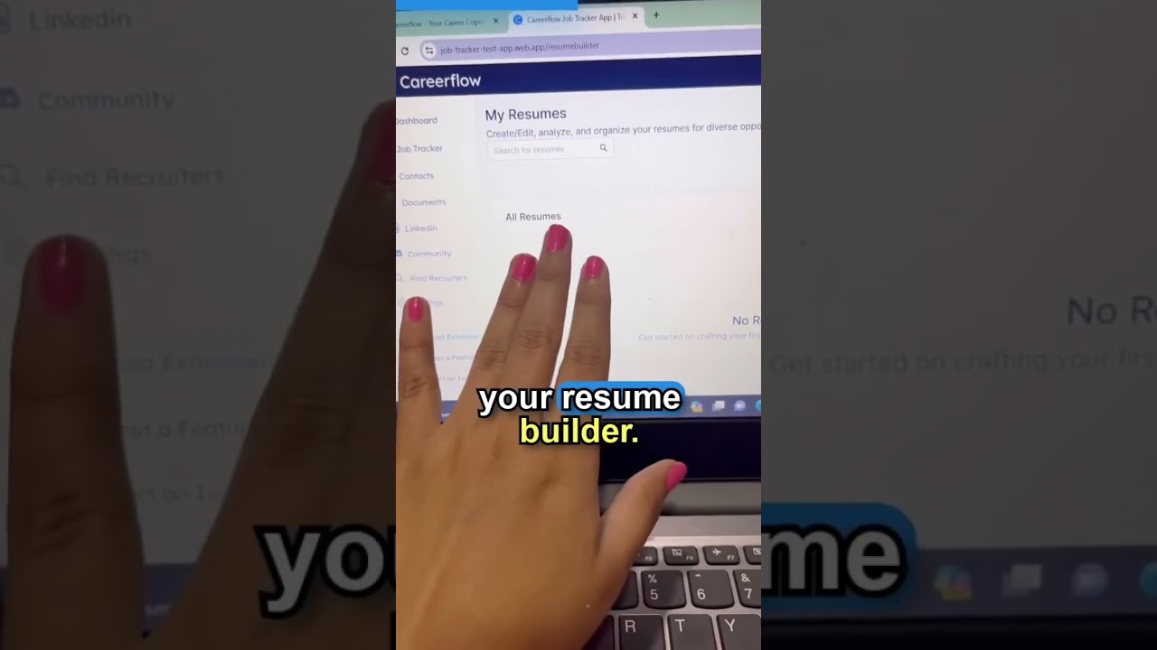 Careerflow.AI’s Resume Builder is here😎| Link in bio| #shorts #trending #youtubeshorts