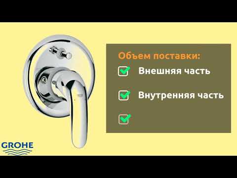 Смеситель скрытого монтажа для ванны Grohe Euroeco 32747000 Смеситель скрытого монтажа для ванны Grohe Euroeco 32747000