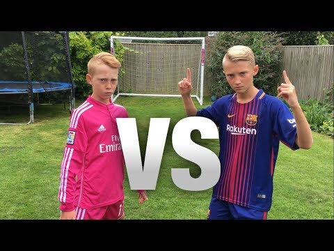 Messi VS Ronaldo FOOTBALL CHALLENGES! (WITH A FORFEIT)