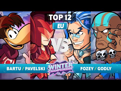bartu & Pavelski vs. Fozey & Godly - Top 12 - EU - Brawlhalla Winter Championship 2023