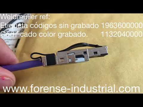 Forense Industrial conector RJ45 Weidmuller montaje sin herramientas reutilizaste 10 veces