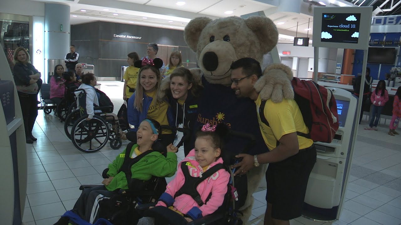 Officers accompanied kids to Disney World as part of a whirlwind trip