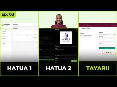 Jinsi ya Kutengeneza Payment Page na Kuongeza Bidhaa