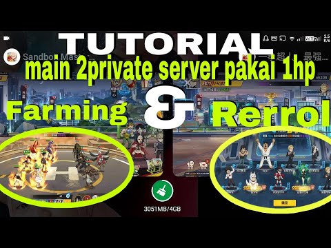 TUTORIAL MAIN 2PRIVATE SERVER PAKAI 1HP  one puch mah private server china