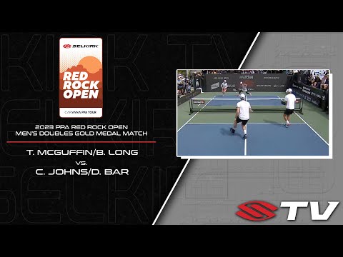 2023 PPA Red Rock Open Men's Doubles Gold Medal Match - T. McGuffin/B. Long vs. C. Johns/D. Bar