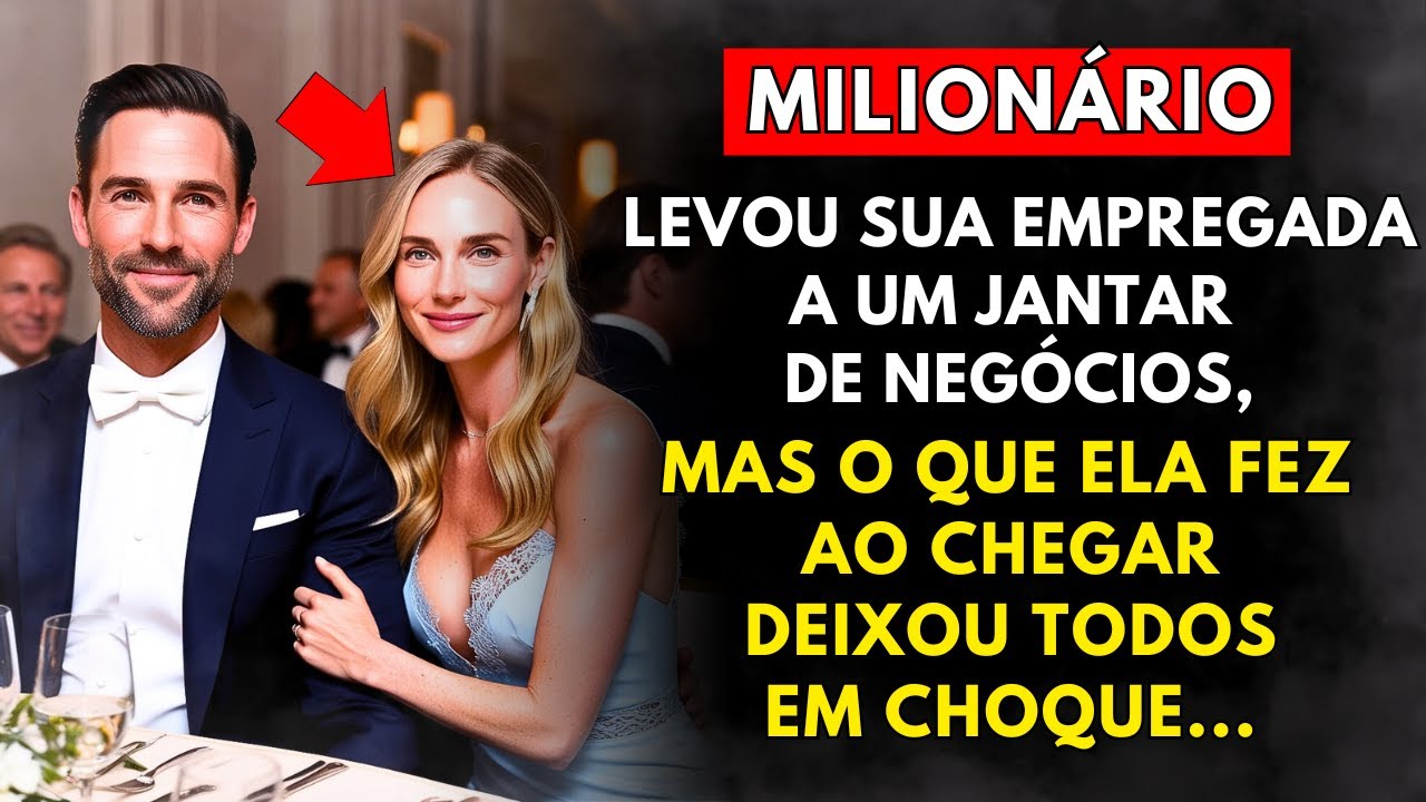 MILIONÁRIO LEVA EMPREGADA A JANTAR DE NEGÓCIOS, E O QUE ELA FEZ CHOCOU A TODOS.