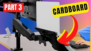 Durable DIY Cardboard Laptop Mount (for VESA Arm) | PART 3