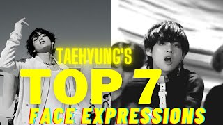Taehyungs Top 7 Face Expressions - Pt1  MV EDITION