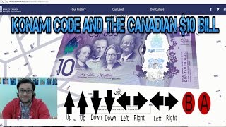 The KONAMI CODE and the $10 BILL???