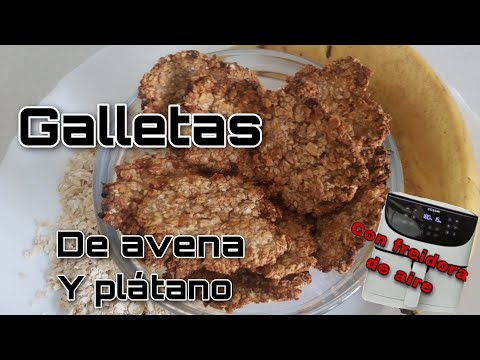 Galletas de avena y plátano