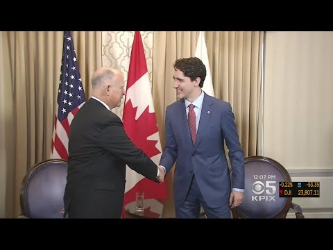 Canadian Prime Minister Trudeau Meets With State Officials In San Francisco