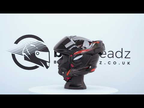 360 OF THE SCORPION EXO TECH TRAVELLER RED @BikerHeadz