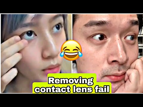 How To Remove Contact Lenses Without Touching Eyeballs..