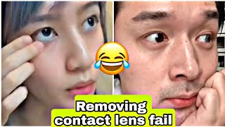 How To Remove Contact Lenses Without Touching Eyeballs..