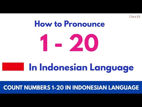 Easy Count 1-20 in Bahasa Indonesia|Basic Indonesian Language #indonesia #learnindonesian