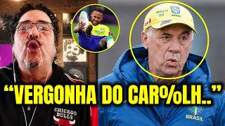 🚨 CASAGRANDE DETONA ANCELOTTI: “VIROU REFÉM DE NEYMAR”