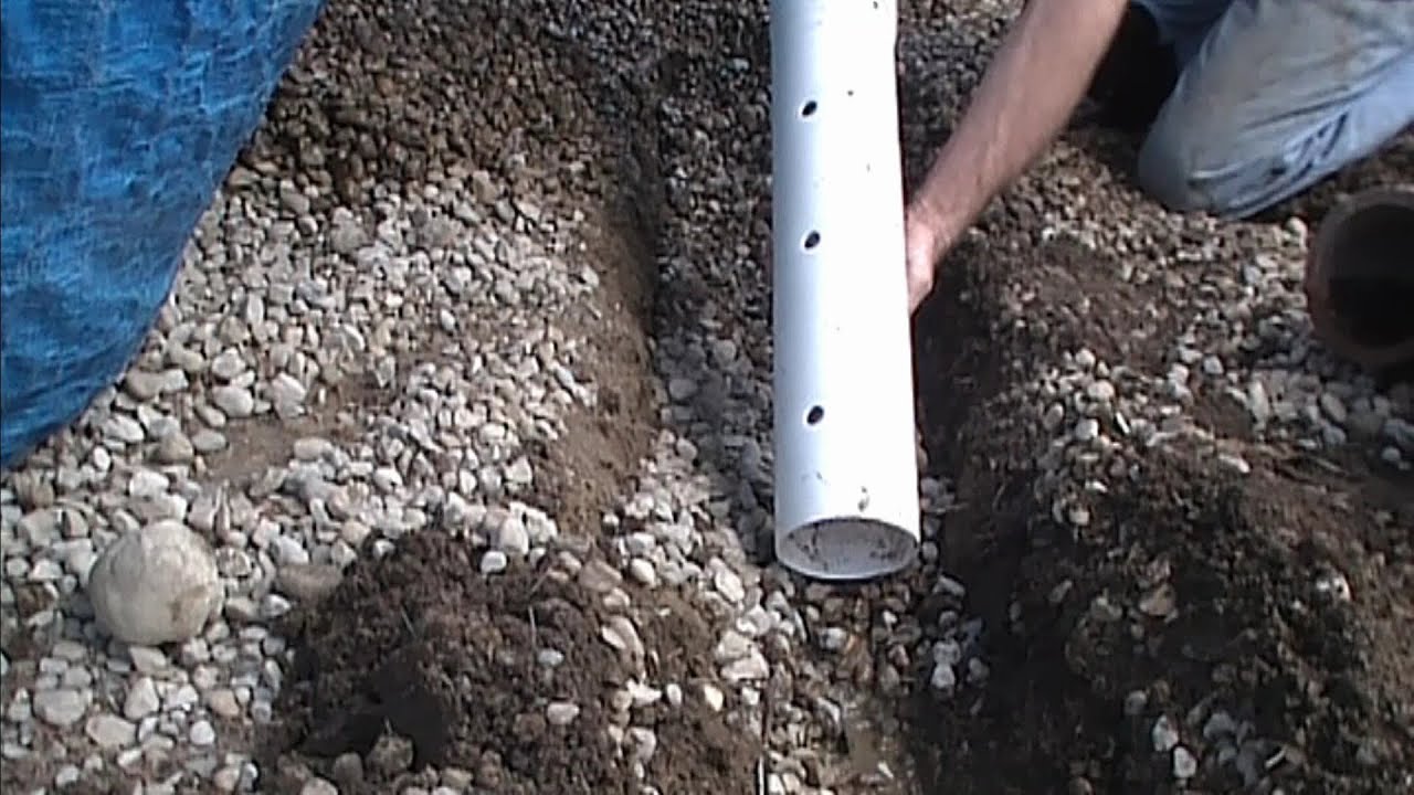How To Install Perforated Pipe, French Drain for Do It Yourself Job
