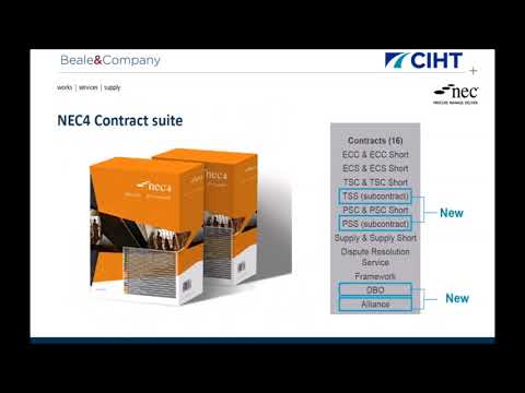 Construction Law Update for CIHT East of England - The NEC4 Suite of Contracts are here! (1)