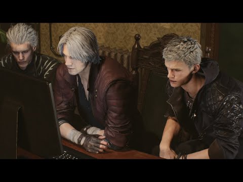 dante, vergil, and nero react to dmc anime trailer