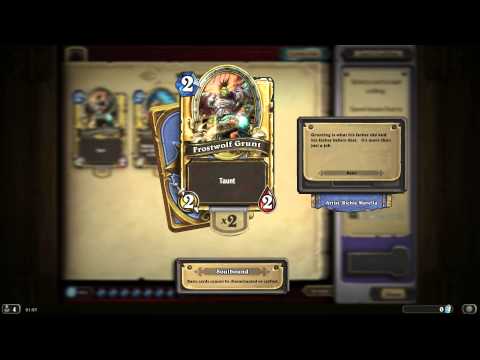 Frostwolf Grunt HD Hearthstone Golden Card Spotlight