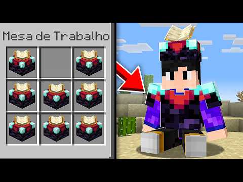 MInecraft, mas da pra CRIAR ARMADURA COM QUALQUER BLOCO
