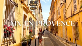 Travel vlog - Aix en Provence walking tour, One of the most beautiful town! Unforgettable experience in Provence