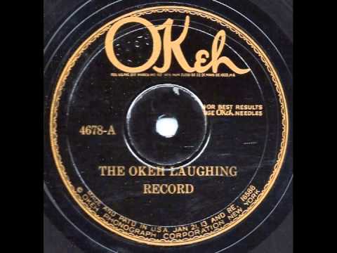The OKeh Laughing Record - late laminated pressing