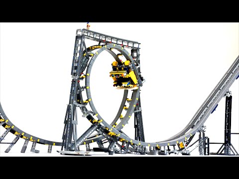 I Built a LEGO Loop Rollercoaster!