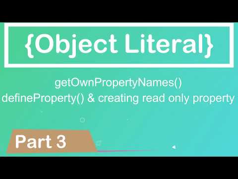 Javascript Tutorial Object Literal Part 3