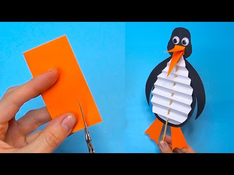 DIY christmas How to make paper penguin Easy paper crafts