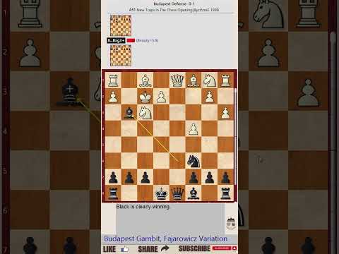 NEW TRAPS in the Chess Opening || A51: Budapest Gambit, Fajarowicz Variation