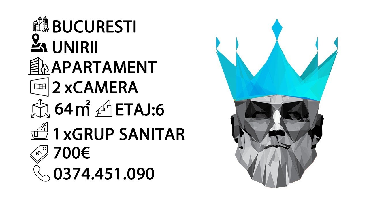 Tur video  Apartament 2 Camere Unirii Bucuresti