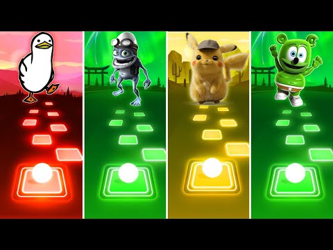 Duck vs Crazy Frog vs Pikachu vs Gummy Bear - Tiles Hop EDM Rush