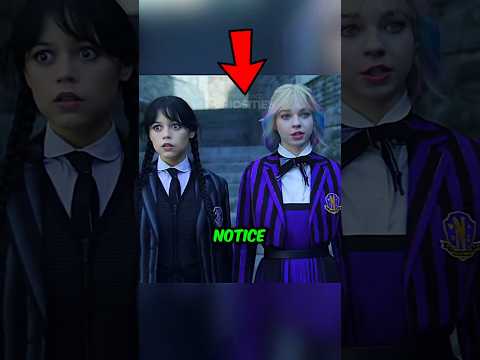 The BEST DETAIL between WEDNESDAY and ENID in SEASON 2 😱😱 #shorts