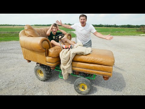 Our Kids Tractor Turned into a Couch