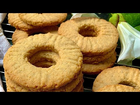 Coconut ring biscuits/ Biscuits rapide/ Easy biscuits recipe /biscuits rond à la noix de coco