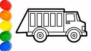 How to Draw a Simple Truck - Easy Step by Step