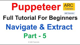 Puppeteer Tutorial #5 | Navigate & Extract Website Data