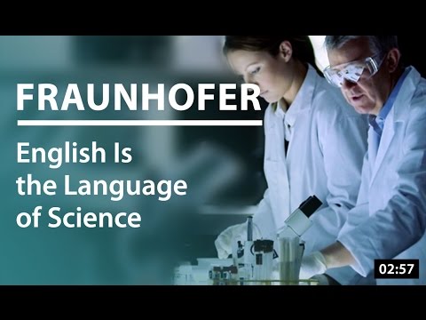フラウンホーファー：英語は科学の言語 (Fraunhofer: English Is the Language of Science)