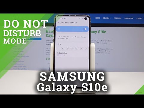 How to Allow Do Not Disturb in SAMSUNG Galaxy S10e - Set Up DND / Mute Sounds
