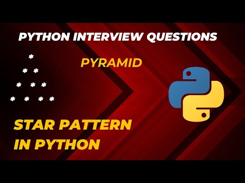 Pyramid Star Pattern In Python Python Interview Questions