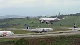 preview picture of video 'Manhã nublada com grande movimento no Aeroporto de Confins'