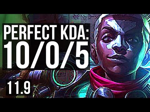 EKKO vs FIORA (MID) | 10/0/5, 8 solo kills, 1100+ games, Legendary | EUW Challenger | v11.9
