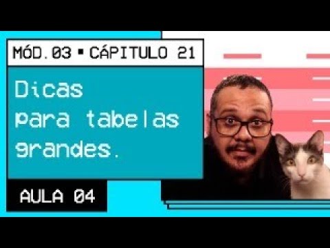 Aprendendo a trabalhar com tabelas grandes Curso em Vídeo HTML5 e CSS3