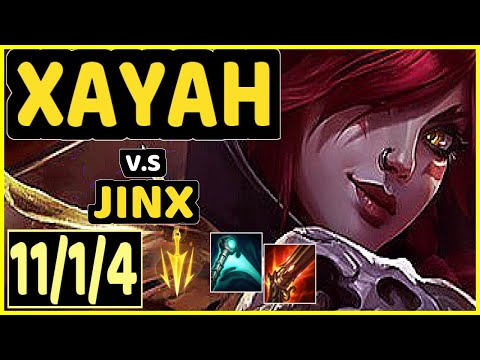 K1NG (XAYAH) vs JINX - 11/1/4 KDA BOTTOM ADC CHALLENGER GAMEPLAY - OC