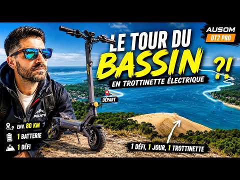 J’ai fait le TOUR DU BASSIN D’ARCACHON en TROTTINETTE ÉLECTRIQUE !