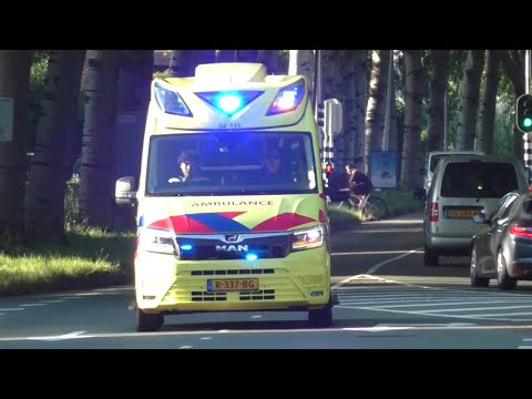 A1 02-115 Ambulance Leeuwarden met spoed onderweg naar FMC!