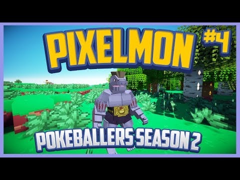 Pixelmon Server Pokeballers Adventure Season 2 Episode 4 - First Boss Battle & Machoke Evolution!
