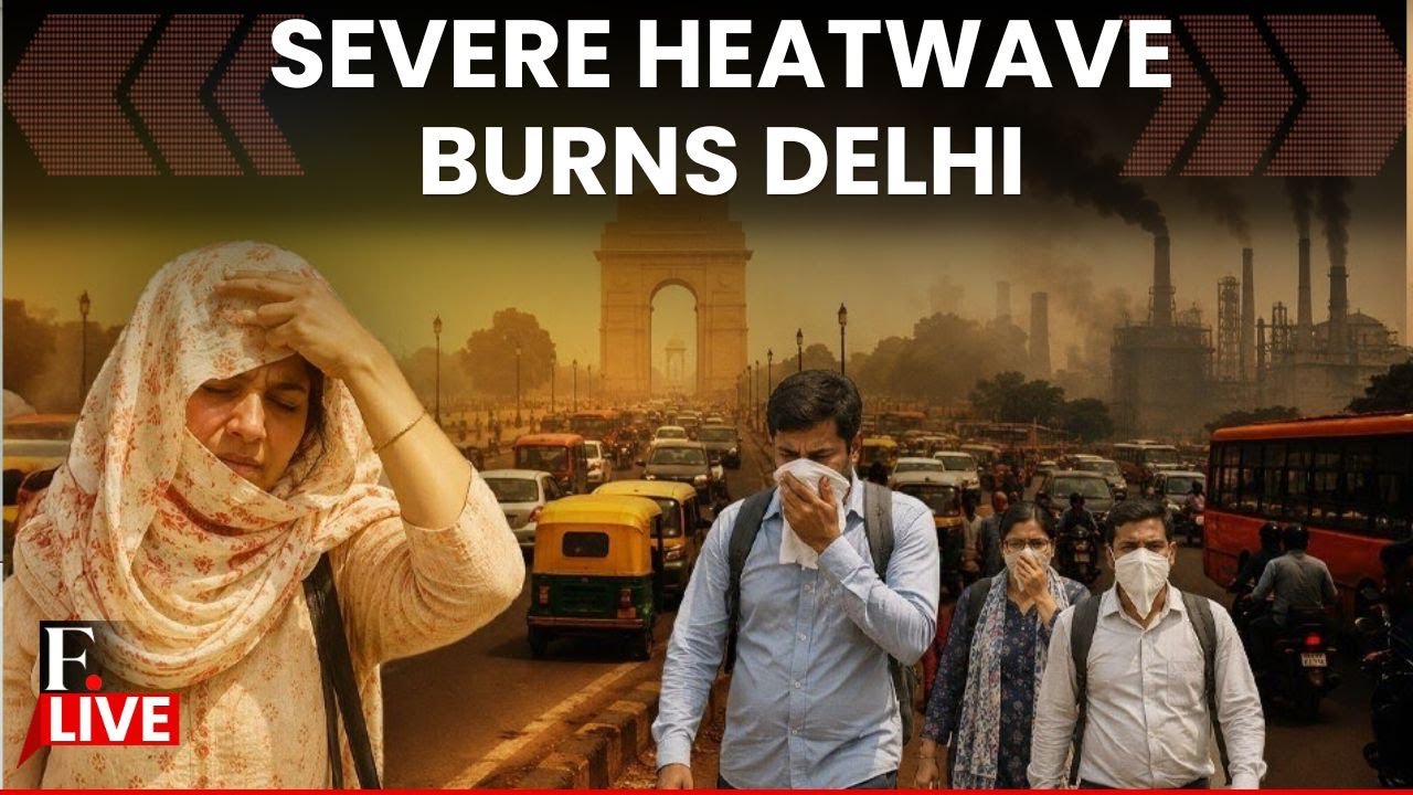 Delhi: Extreme Heatwave Sizzles National Capital as Delhi Chokes Due to Rising Pollution