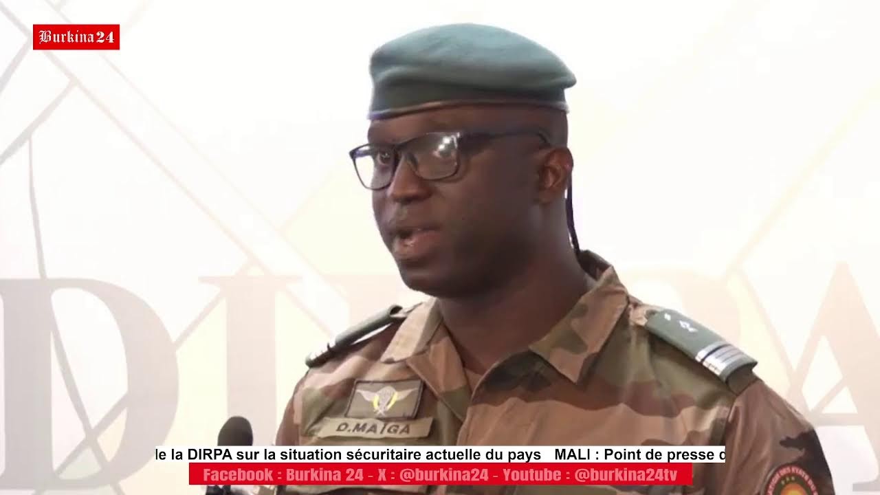 MALI : Point de presse de la DIRPA sur la situation sécuritaire actuelle du pays